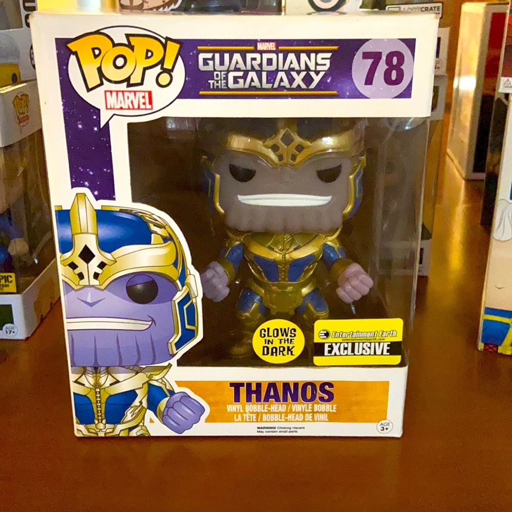 Thanos Guardians of the Galaxy Pop Marvel Glow in the Dark